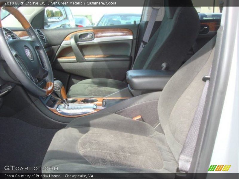 Silver Green Metallic / Cashmere/Cocoa 2010 Buick Enclave CX