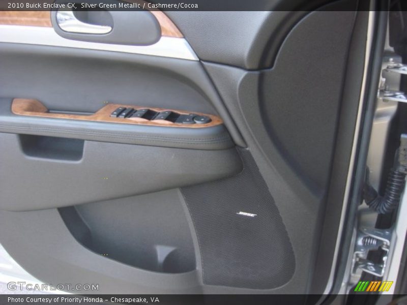 Silver Green Metallic / Cashmere/Cocoa 2010 Buick Enclave CX