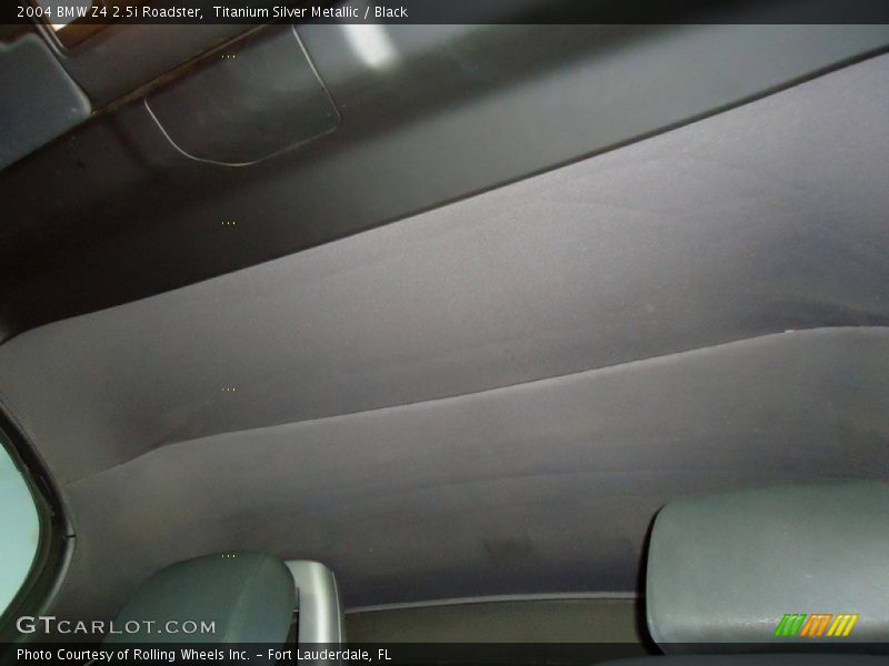 Titanium Silver Metallic / Black 2004 BMW Z4 2.5i Roadster