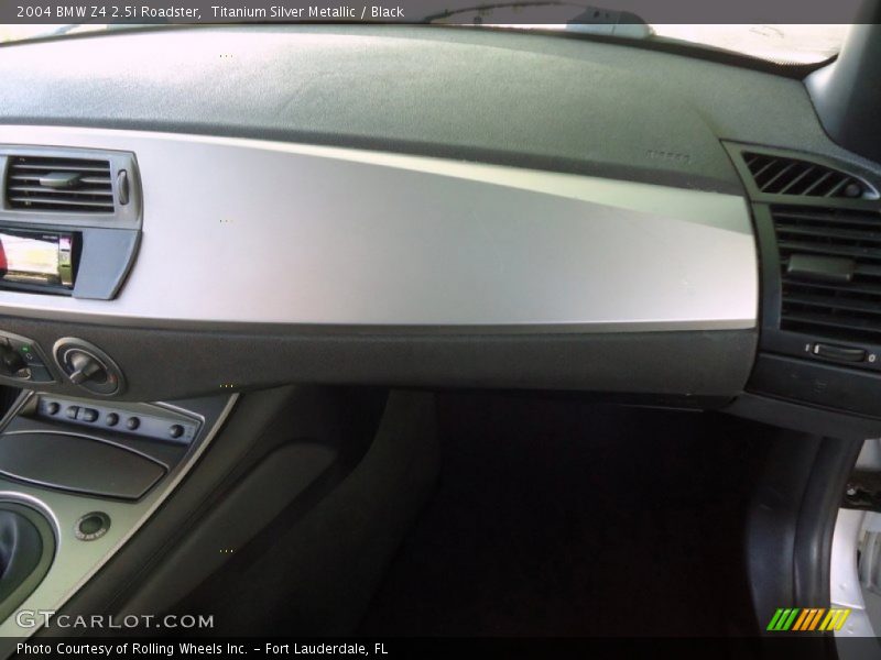 Titanium Silver Metallic / Black 2004 BMW Z4 2.5i Roadster