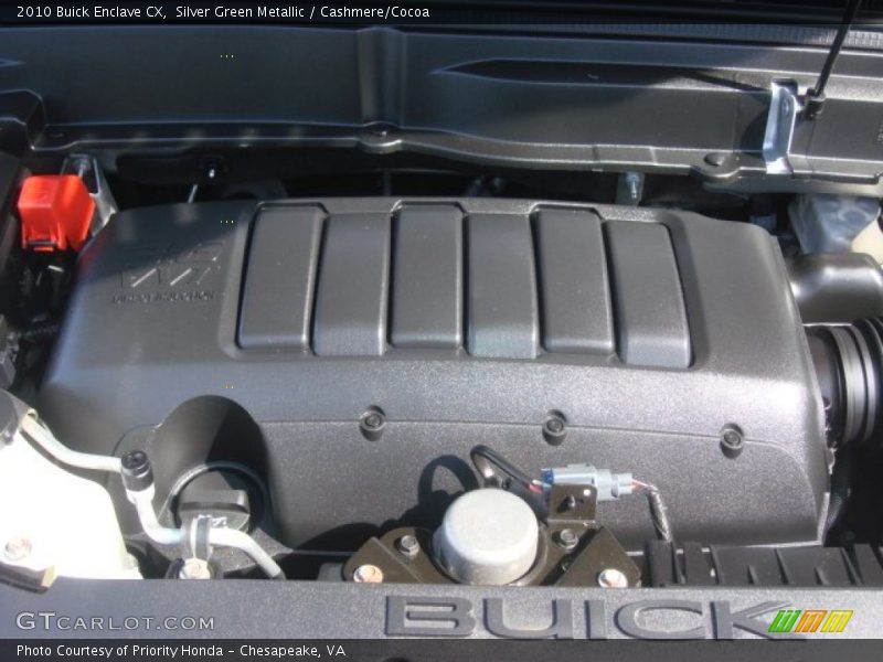 Silver Green Metallic / Cashmere/Cocoa 2010 Buick Enclave CX