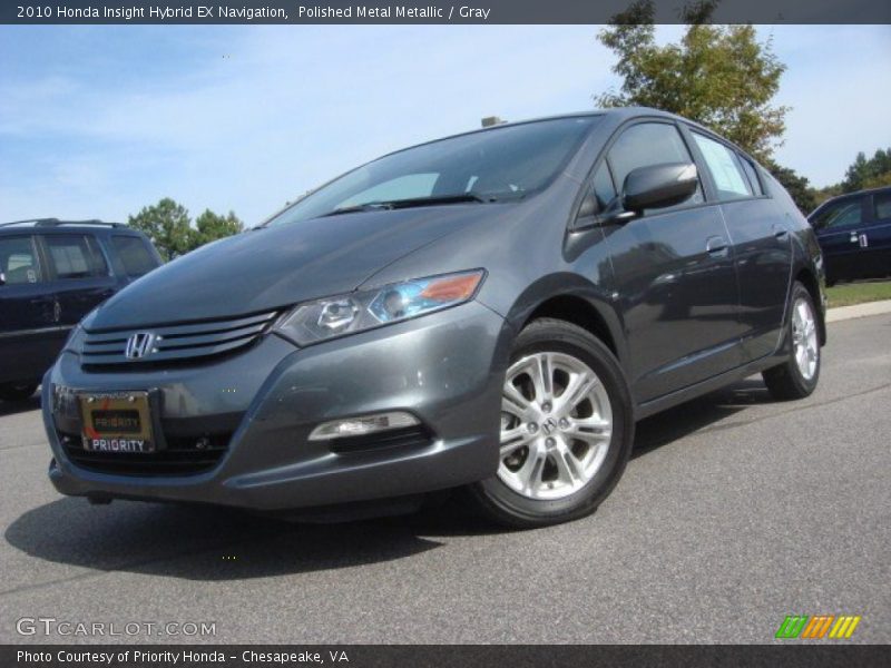 Polished Metal Metallic / Gray 2010 Honda Insight Hybrid EX Navigation