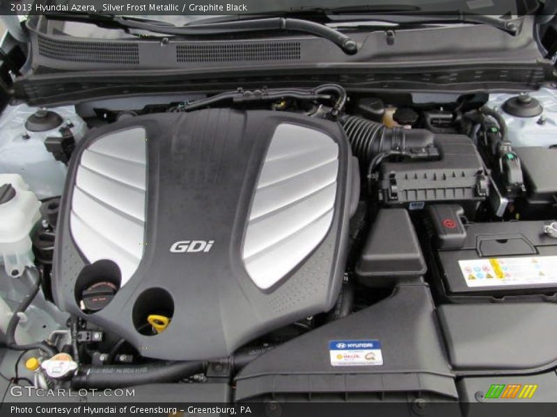  2013 Azera  Engine - 3.3 Liter GDI DOHC 24-Valve Dual-CVVT V6