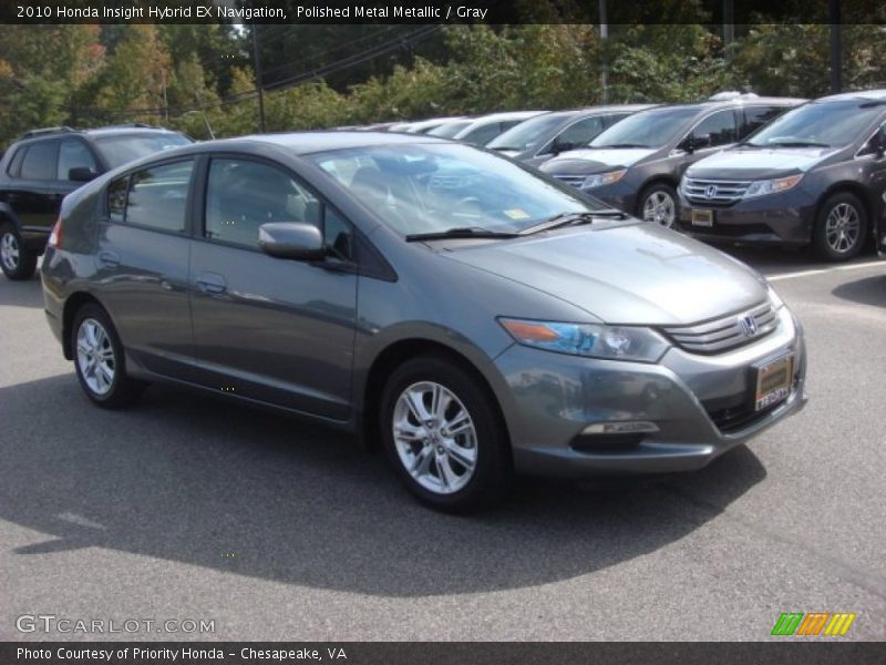 Polished Metal Metallic / Gray 2010 Honda Insight Hybrid EX Navigation