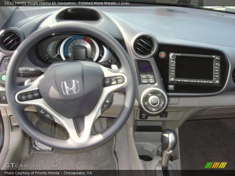 Polished Metal Metallic / Gray 2010 Honda Insight Hybrid EX Navigation