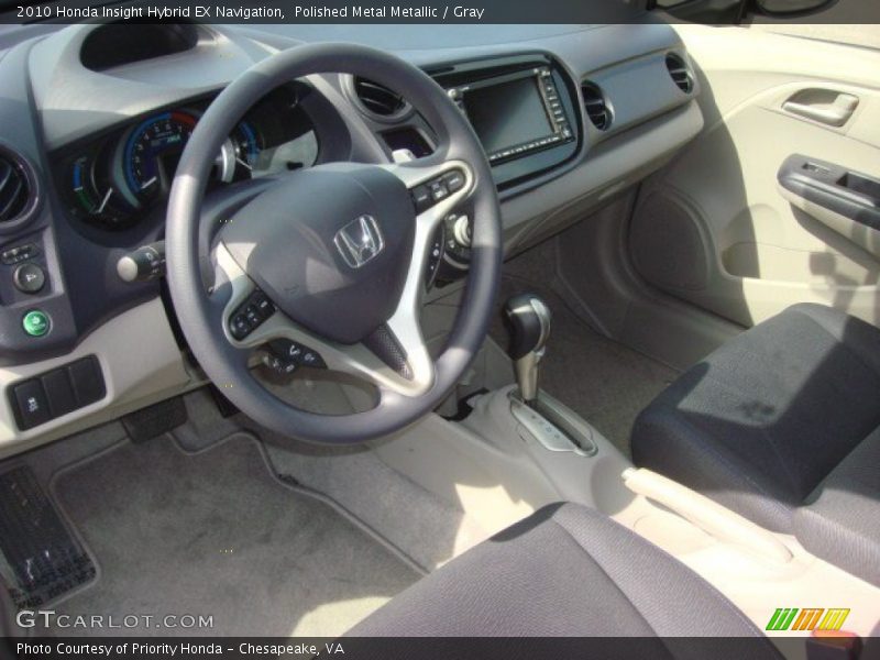 Polished Metal Metallic / Gray 2010 Honda Insight Hybrid EX Navigation