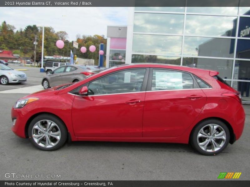 Volcanic Red / Black 2013 Hyundai Elantra GT