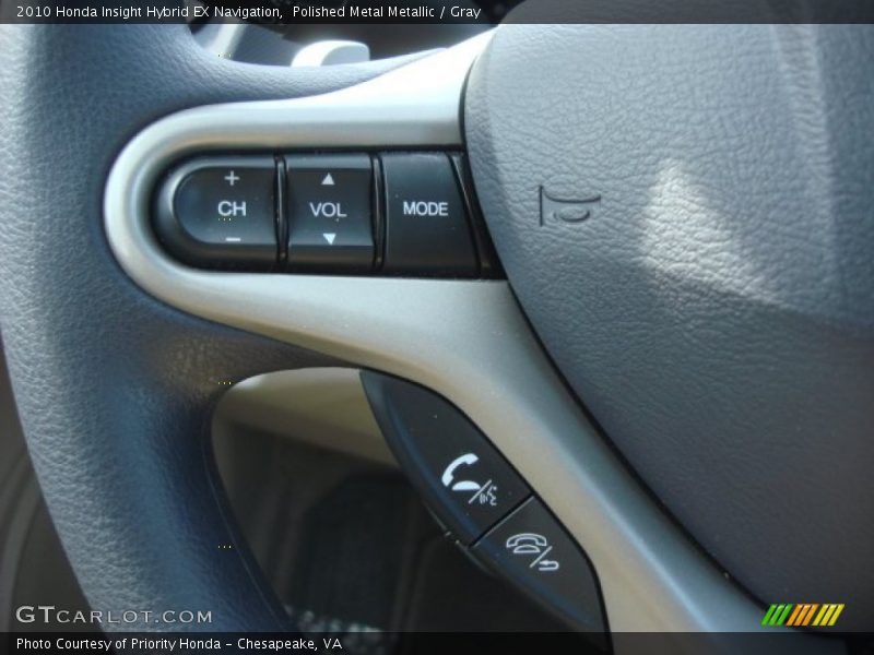 Polished Metal Metallic / Gray 2010 Honda Insight Hybrid EX Navigation