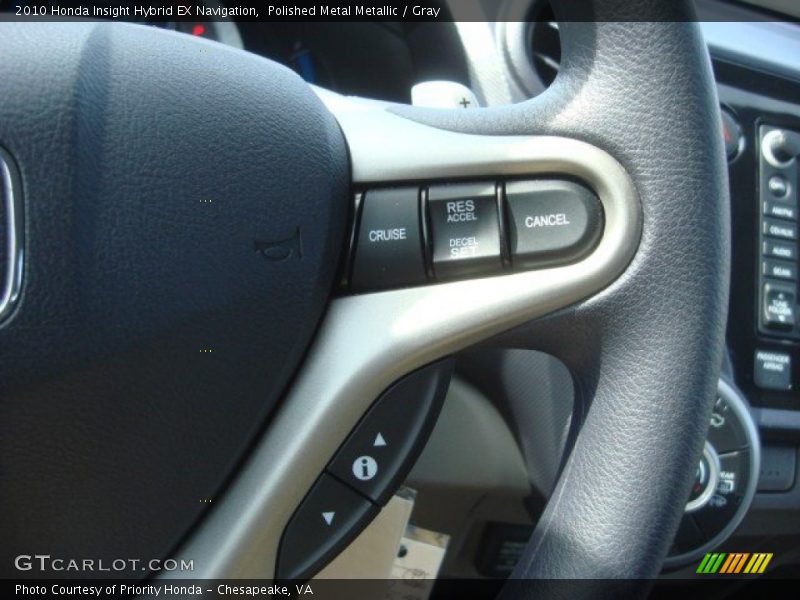 Polished Metal Metallic / Gray 2010 Honda Insight Hybrid EX Navigation