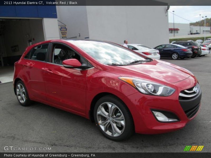 Volcanic Red / Black 2013 Hyundai Elantra GT