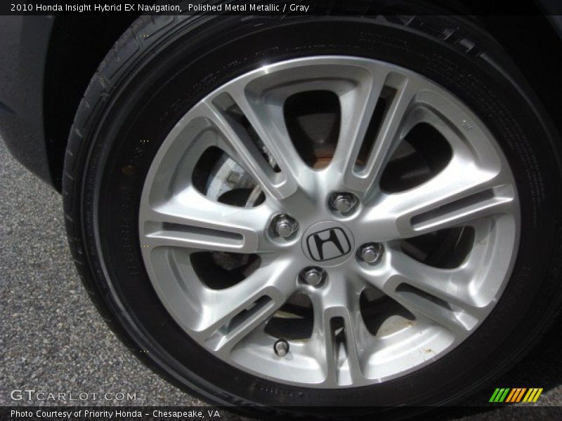Polished Metal Metallic / Gray 2010 Honda Insight Hybrid EX Navigation