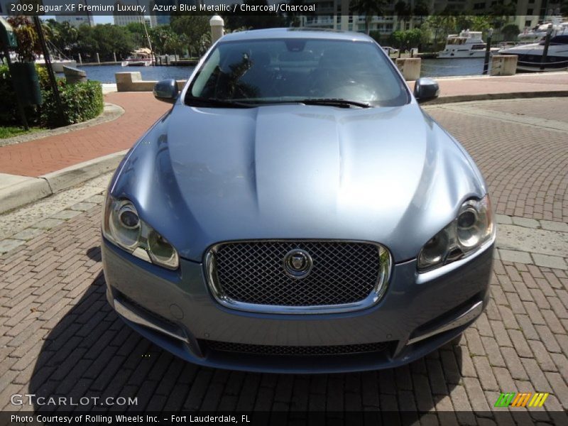 Azure Blue Metallic / Charcoal/Charcoal 2009 Jaguar XF Premium Luxury