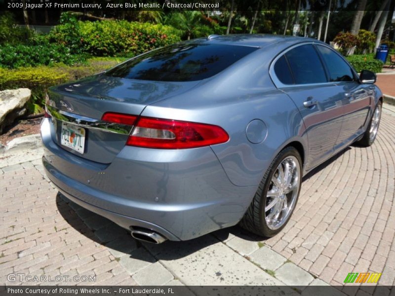 Azure Blue Metallic / Charcoal/Charcoal 2009 Jaguar XF Premium Luxury