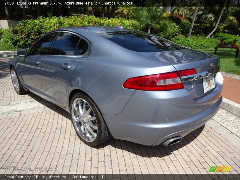 Azure Blue Metallic / Charcoal/Charcoal 2009 Jaguar XF Premium Luxury