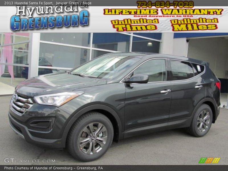 Juniper Green / Beige 2013 Hyundai Santa Fe Sport