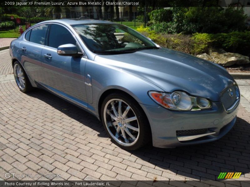 Azure Blue Metallic / Charcoal/Charcoal 2009 Jaguar XF Premium Luxury