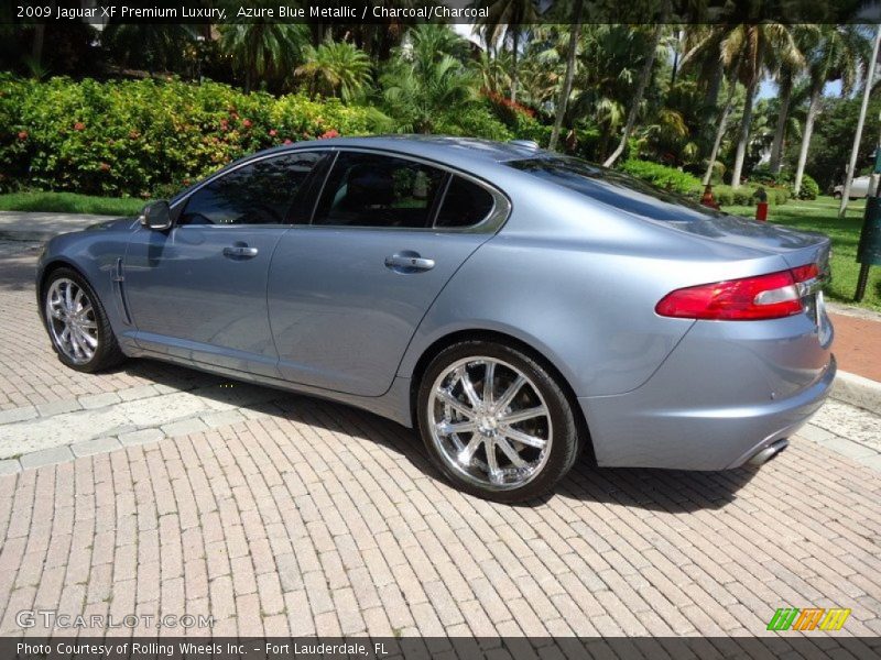 Azure Blue Metallic / Charcoal/Charcoal 2009 Jaguar XF Premium Luxury