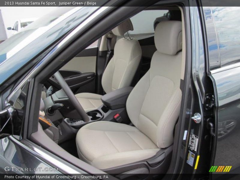 Front Seat of 2013 Santa Fe Sport