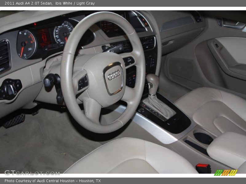 Ibis White / Light Gray 2011 Audi A4 2.0T Sedan