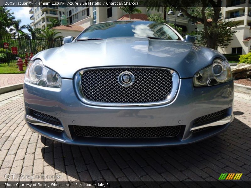 Azure Blue Metallic / Charcoal/Charcoal 2009 Jaguar XF Premium Luxury