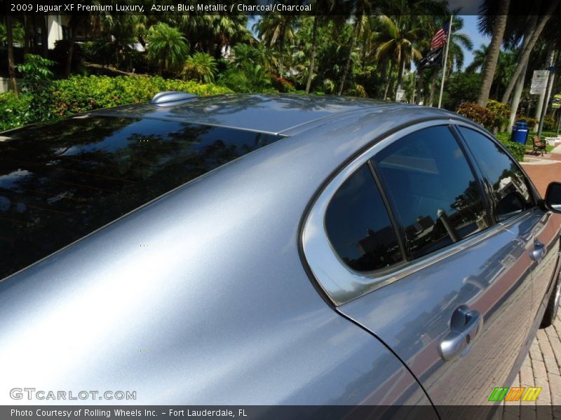 Azure Blue Metallic / Charcoal/Charcoal 2009 Jaguar XF Premium Luxury