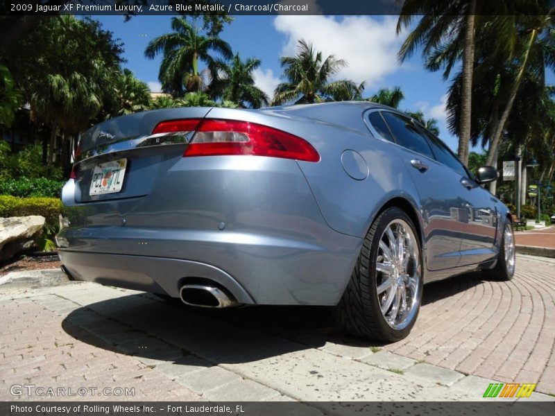 Azure Blue Metallic / Charcoal/Charcoal 2009 Jaguar XF Premium Luxury