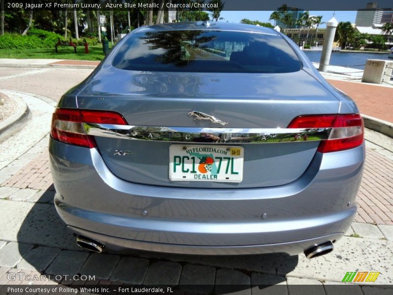 Azure Blue Metallic / Charcoal/Charcoal 2009 Jaguar XF Premium Luxury
