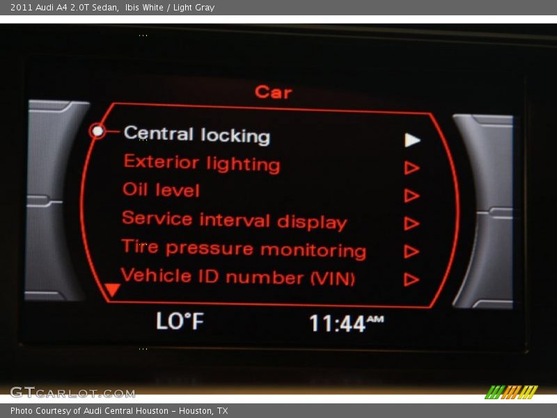 Ibis White / Light Gray 2011 Audi A4 2.0T Sedan