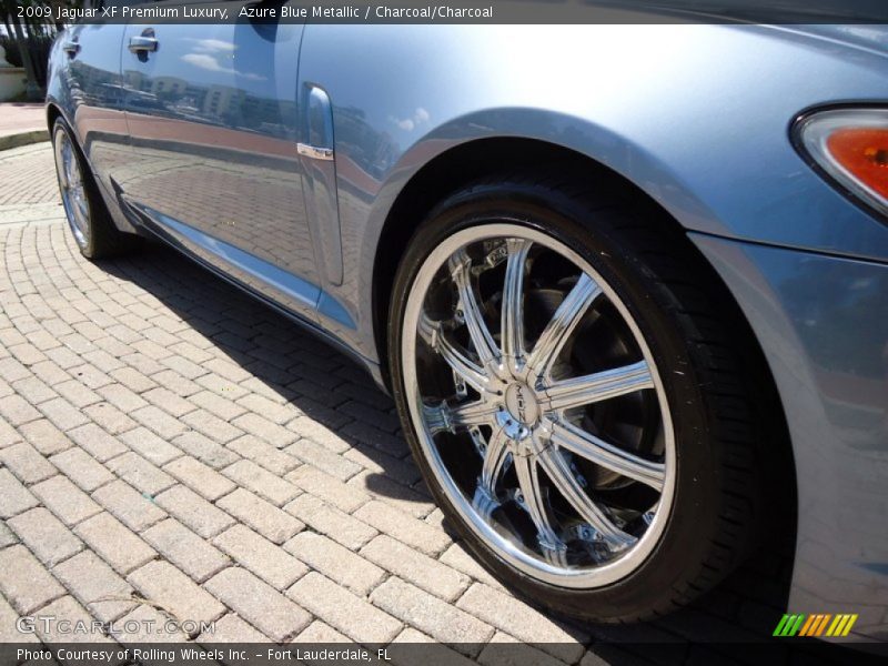 Azure Blue Metallic / Charcoal/Charcoal 2009 Jaguar XF Premium Luxury
