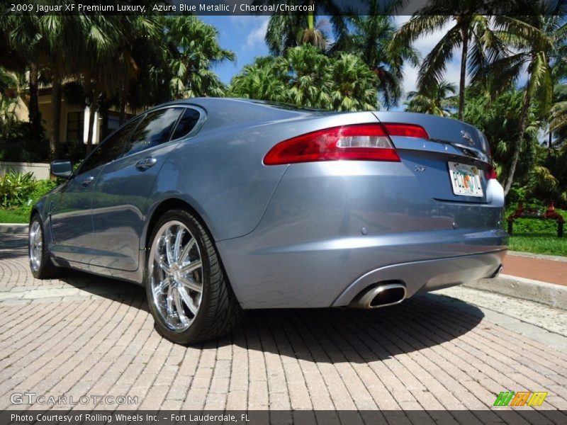 Azure Blue Metallic / Charcoal/Charcoal 2009 Jaguar XF Premium Luxury