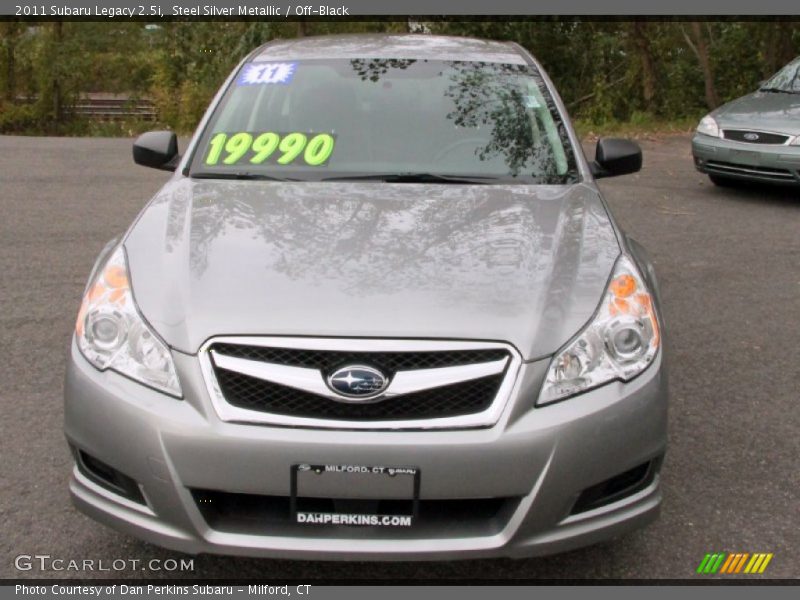 Steel Silver Metallic / Off-Black 2011 Subaru Legacy 2.5i