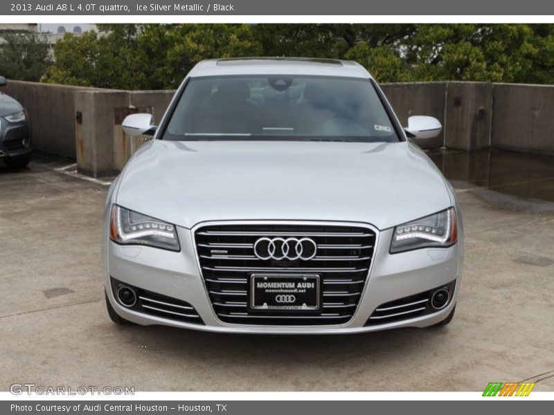 Ice Silver Metallic / Black 2013 Audi A8 L 4.0T quattro