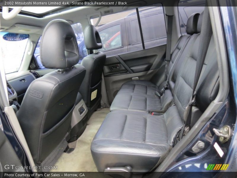 Solano Black Pearlescent / Black 2002 Mitsubishi Montero Limited 4x4