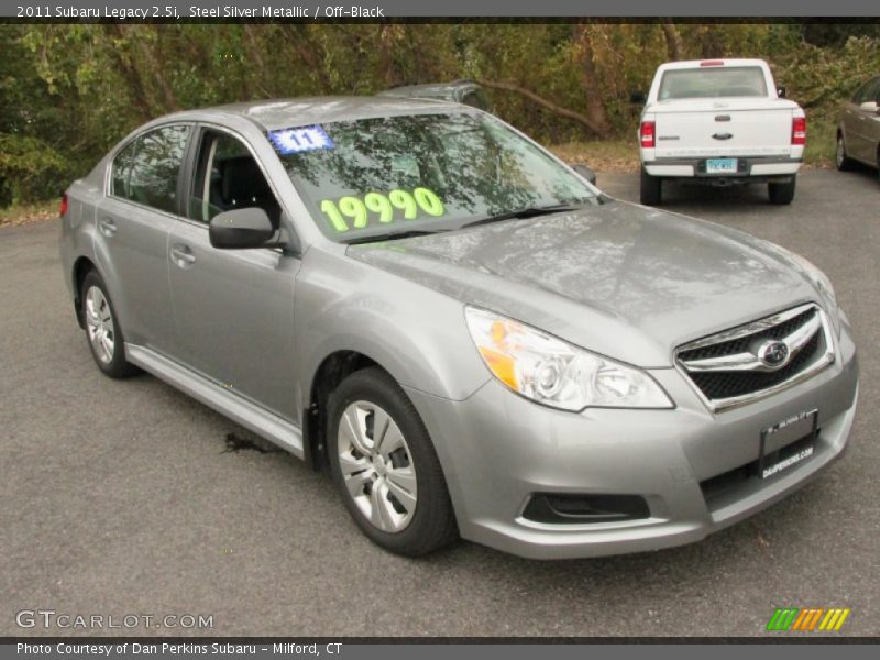 Steel Silver Metallic / Off-Black 2011 Subaru Legacy 2.5i