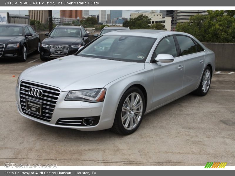Ice Silver Metallic / Black 2013 Audi A8 L 4.0T quattro