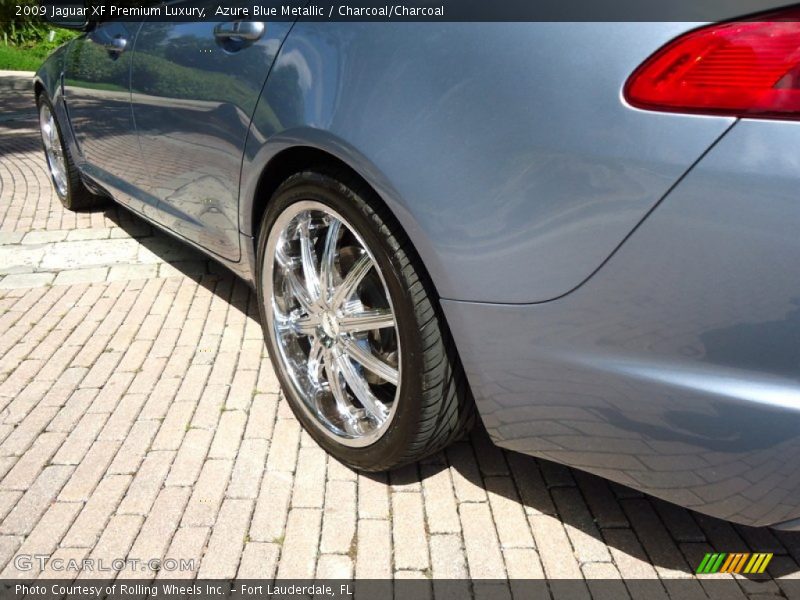Azure Blue Metallic / Charcoal/Charcoal 2009 Jaguar XF Premium Luxury