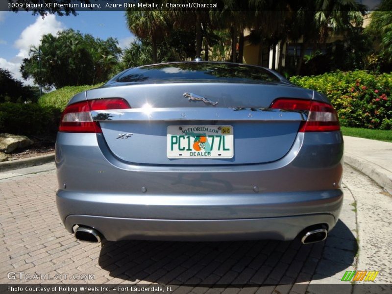 Azure Blue Metallic / Charcoal/Charcoal 2009 Jaguar XF Premium Luxury