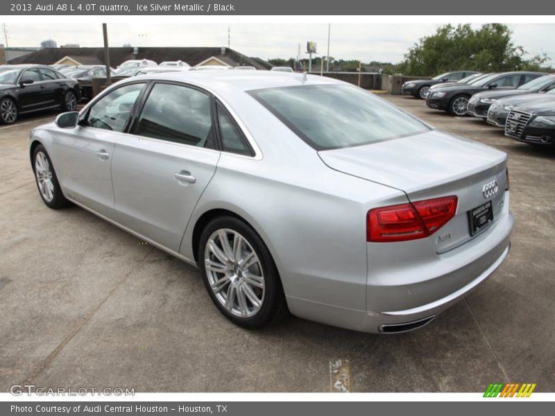 Ice Silver Metallic / Black 2013 Audi A8 L 4.0T quattro