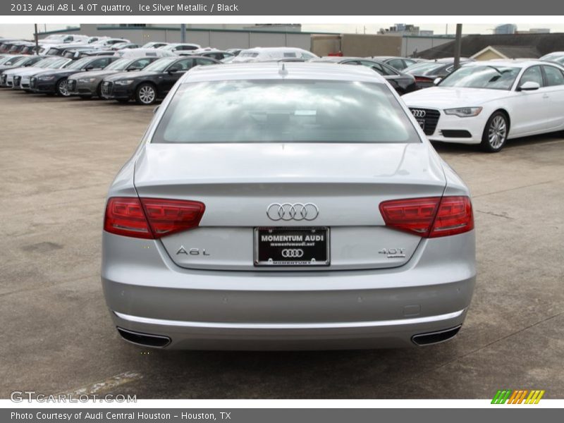 Ice Silver Metallic / Black 2013 Audi A8 L 4.0T quattro