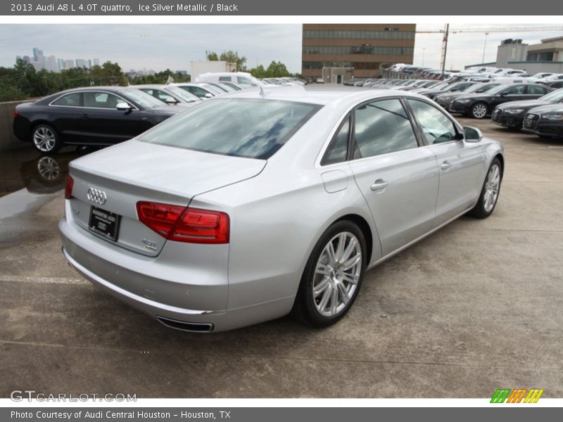 Ice Silver Metallic / Black 2013 Audi A8 L 4.0T quattro