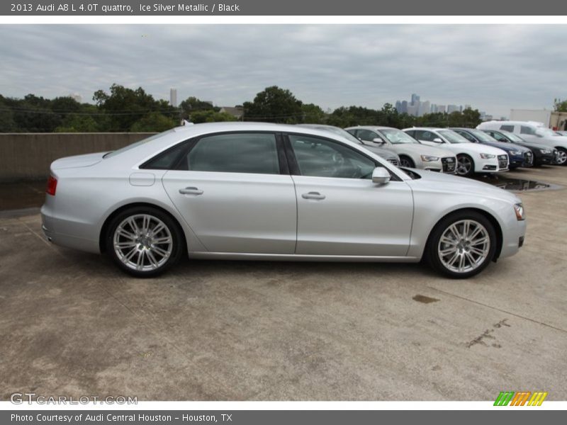 Ice Silver Metallic / Black 2013 Audi A8 L 4.0T quattro