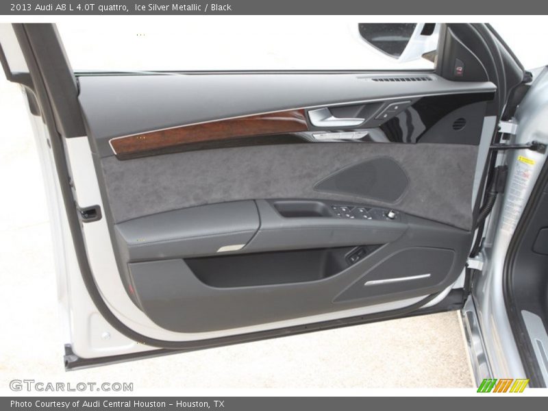 Ice Silver Metallic / Black 2013 Audi A8 L 4.0T quattro