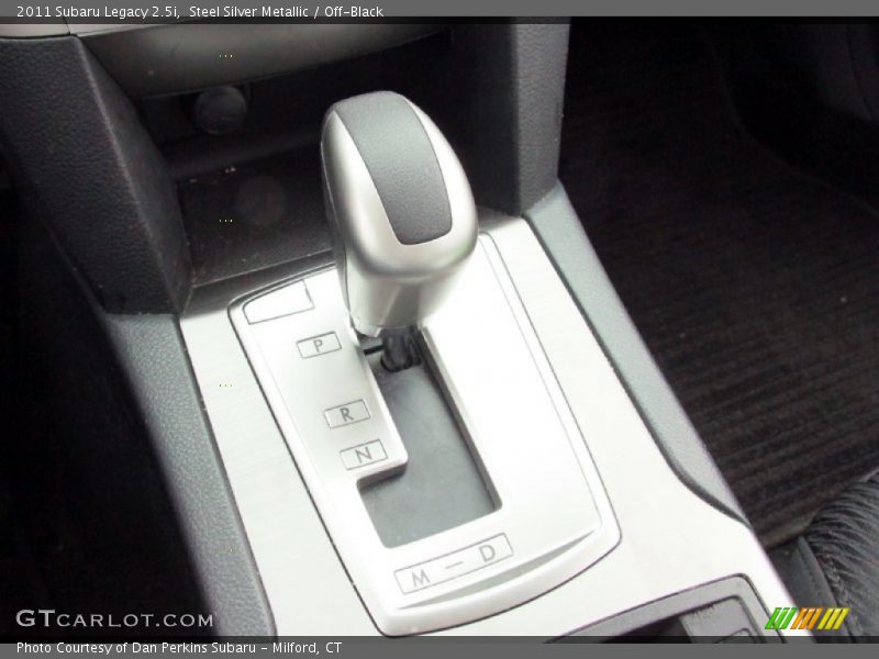 Steel Silver Metallic / Off-Black 2011 Subaru Legacy 2.5i