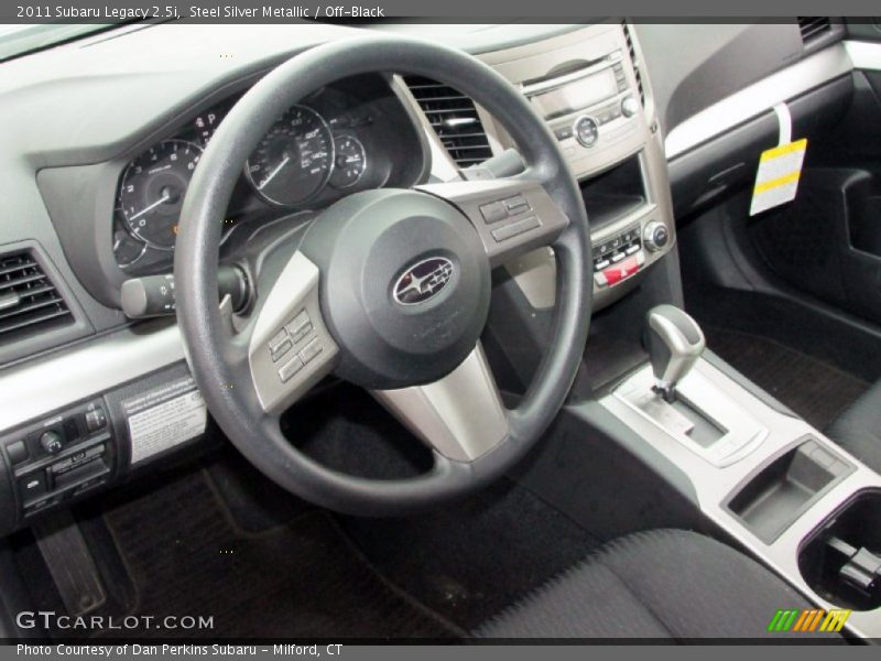 Steel Silver Metallic / Off-Black 2011 Subaru Legacy 2.5i