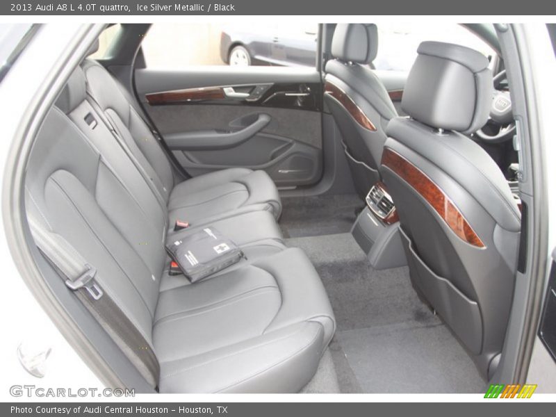 Ice Silver Metallic / Black 2013 Audi A8 L 4.0T quattro