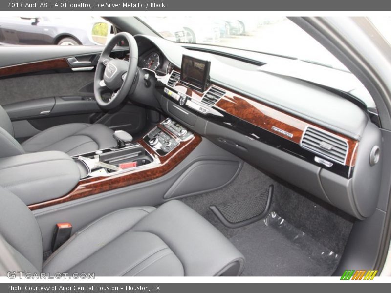 Ice Silver Metallic / Black 2013 Audi A8 L 4.0T quattro