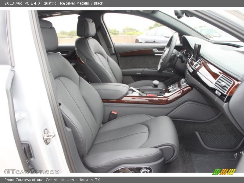 Ice Silver Metallic / Black 2013 Audi A8 L 4.0T quattro