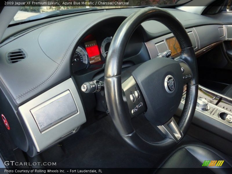 Azure Blue Metallic / Charcoal/Charcoal 2009 Jaguar XF Premium Luxury