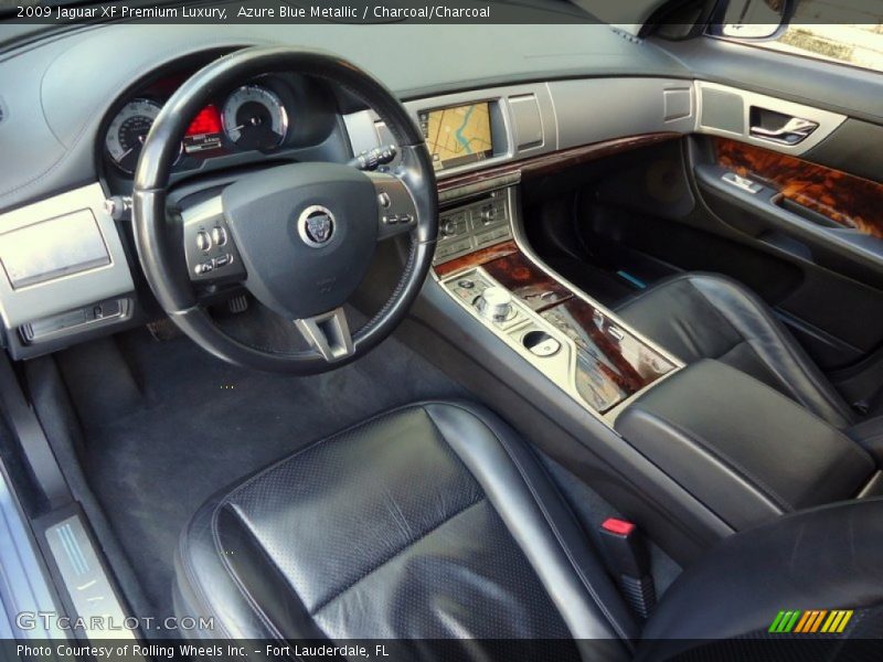 Azure Blue Metallic / Charcoal/Charcoal 2009 Jaguar XF Premium Luxury