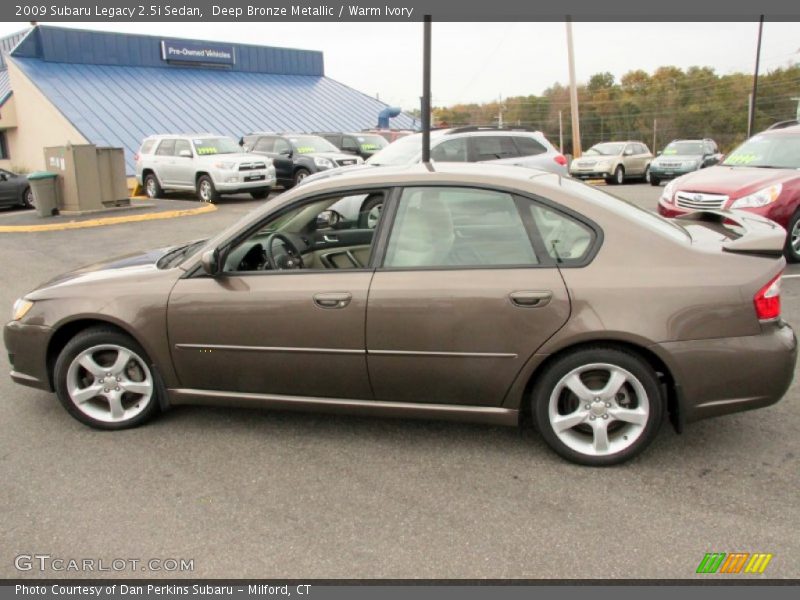 Deep Bronze Metallic / Warm Ivory 2009 Subaru Legacy 2.5i Sedan